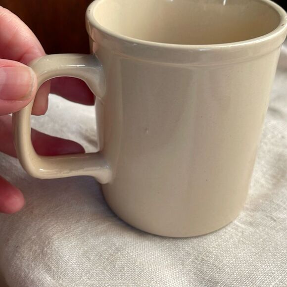 Midcentury “Bottoms up” Japan stoneware coffee mug - Picture 3 of 8